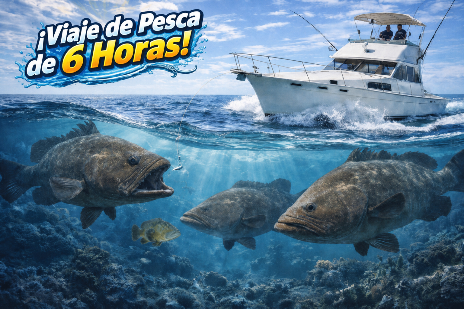 Pesca de Altamar de 6 Horas en el WanderLust